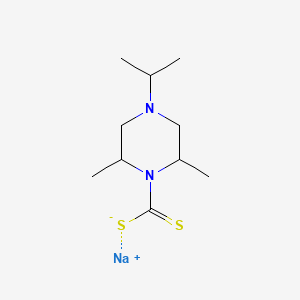 molecular formula C10H19N2NaS2 B14700937 sodium;2,6-dimethyl-4-propan-2-ylpiperazine-1-carbodithioate CAS No. 26864-94-8