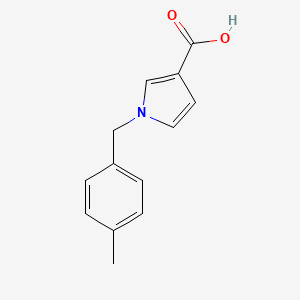 molecular formula C13H13NO2 B1470094 1-[(4-methylphenyl)methyl]-1H-pyrrole-3-carboxylic acid CAS No. 1503625-39-5