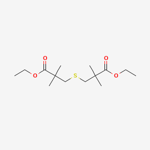 molecular formula C14H26O4S B14700992 Diethyl 3,3'-sulfanediylbis(2,2-dimethylpropanoate) CAS No. 21153-32-2