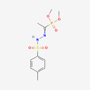 molecular formula C11H17N2O5PS B14701006 N-(1-dimethoxyphosphorylethylideneamino)-4-methylbenzenesulfonamide CAS No. 26584-00-9