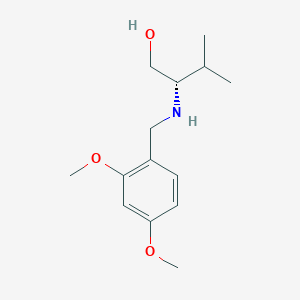 B1470103 (2S)-2-[(2,4-Dimethoxybenzyl)amino]-3-methylbutan-1-ol CAS No. 1786649-50-0