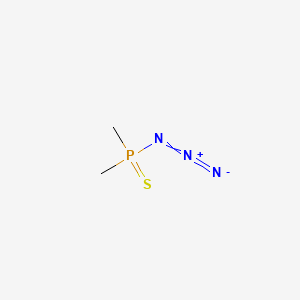 molecular formula C2H6N3PS B14701059 Phosphinothioic azide, dimethyl- CAS No. 27260-90-8