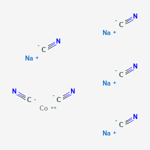 molecular formula C6CoN6Na4 B14701087 Sodium cobaltous cyanide CAS No. 14217-00-6