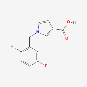 molecular formula C12H9F2NO2 B1470109 1-(2,5-difluorobenzyl)-1H-pyrrole-3-carboxylic acid CAS No. 1510235-03-6