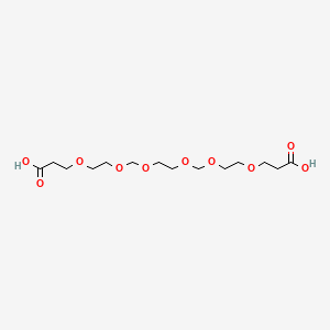 molecular formula C14H26O10 B14701152 4,7,9,12,14,17-Hexaoxaicosane-1,20-dioic acid CAS No. 25849-17-6