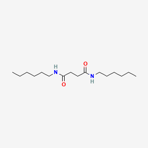 molecular formula C16H32N2O2 B14701164 Butanediamide, N,N'-dihexyl- CAS No. 22728-31-0