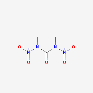 molecular formula C3H6N4O5 B14701206 N,N'-Dimethyl-N,N'-dinitrourea CAS No. 25466-50-6