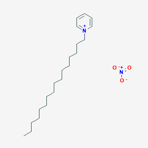 molecular formula C21H38N2O3 B14701214 Pyridinium, 1-hexadecyl-, nitrate CAS No. 24152-81-6