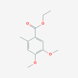 molecular formula C12H16O4 B14701249 Ethyl 4,5-dimethoxy-2-methylbenzoate CAS No. 15364-83-7