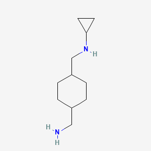 molecular formula C11H22N2 B1470125 N-{[4-(aminomethyl)cyclohexyl]methyl}cyclopropanamine CAS No. 1515749-64-0