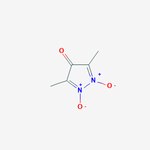 molecular formula C5H6N2O3 B14701259 3,5-Dimethyl-1,2-dioxo-4H-1lambda~5~,2lambda~5~-pyrazol-4-one CAS No. 17952-97-5