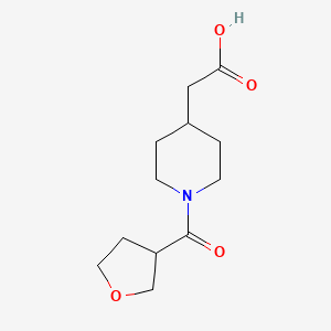 2-(1-(Tetrahydrofuran-3-carbonyl)piperidin-4-yl)acetic acid