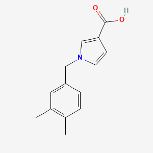 1-[(3,4-dimethylphenyl)methyl]-1H-pyrrole-3-carboxylic acid