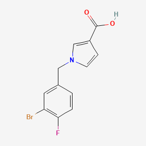 1-(3-bromo-4-fluorobenzyl)-1H-pyrrole-3-carboxylic acid