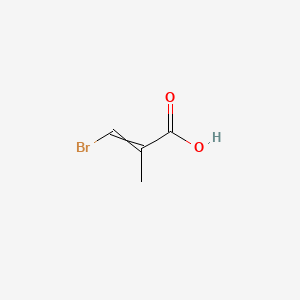 molecular formula C4H5BrO2 B14701356 Bromo(meth)acrylic acid CAS No. 24557-12-8