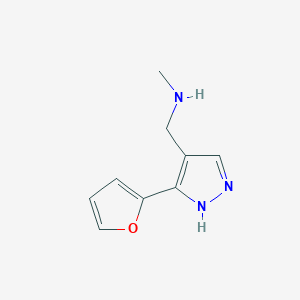 1-(3-(furan-2-yl)-1H-pyrazol-4-yl)-N-methylmethanamine