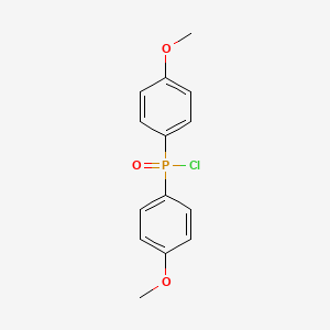 molecular formula C14H14ClO3P B14701360 Bis(4-methoxyphenyl)phosphinic chloride CAS No. 20434-06-4