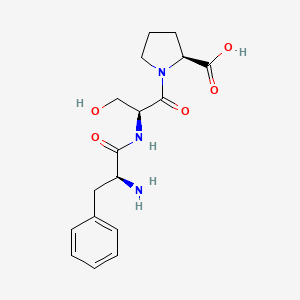 molecular formula C17H23N3O5 B14701372 H-Phe-Ser-Pro-OH CAS No. 21658-46-8