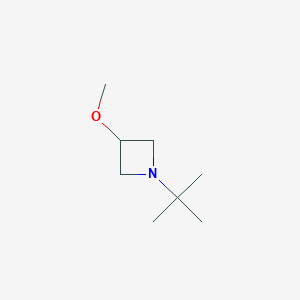 molecular formula C8H17NO B14701382 1-Tert-butyl-3-methoxyazetidine CAS No. 26146-64-5