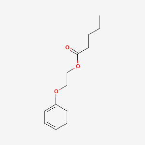 molecular formula C13H18O3 B14701399 Pentanoic acid, 2-phenoxyethyl ester CAS No. 23495-13-8