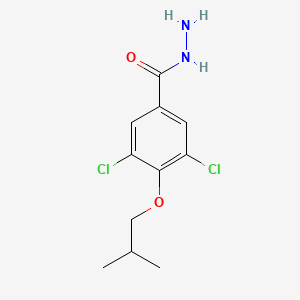 molecular formula C11H14Cl2N2O2 B14701432 Benzoic acid, 3,5-dichloro-4-isobutoxy-, hydrazide CAS No. 24022-27-3