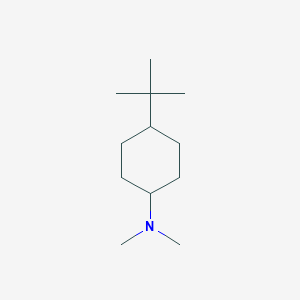 molecular formula C12H25N B14701438 Cyclohexanamine, 4-(1,1-dimethylethyl)-N,N-dimethyl- CAS No. 22397-91-7