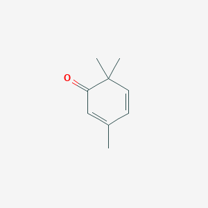 molecular formula C9H12O B14701447 3,6,6-Trimethylcyclohexa-2,4-dien-1-one CAS No. 23438-76-8