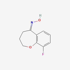 N-(9-fluoro-2,3,4,5-tetrahydro-1-benzoxepin-5-ylidene)hydroxylamine