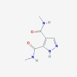 molecular formula C7H10N4O2 B14701484 N~4~,N~5~-Dimethyl-1H-pyrazole-4,5-dicarboxamide CAS No. 21272-58-2