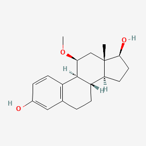 molecular formula C19H26O3 B14701490 11beta-Methoxyestradiol CAS No. 21507-14-2