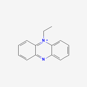molecular formula C14H13N2+ B14701526 Phenazinium, 5-ethyl- CAS No. 19165-62-9