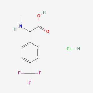 2-(Methylamino)-2-[4-(trifluoromethyl)phenyl]acetic acid hydrochloride