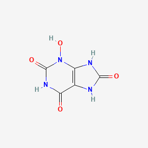 molecular formula C5H4N4O4 B14701572 3-Hydroxyuric acid CAS No. 22151-75-3