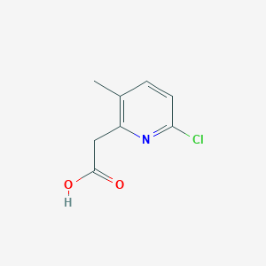 2-(6-Chloro-3-methylpyridin-2-yl)acetic acid