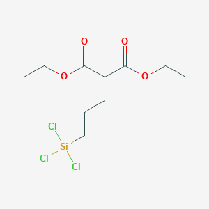 molecular formula C10H17Cl3O4Si B14701656 Diethyl [3-(trichlorosilyl)propyl]propanedioate CAS No. 22408-99-7