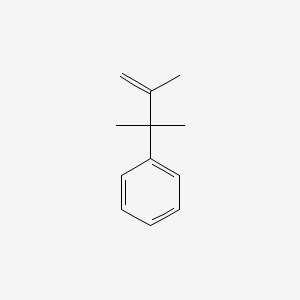 molecular formula C12H16 B14701667 Benzene, (1,1,2-trimethyl-2-propenyl)- CAS No. 22557-45-5