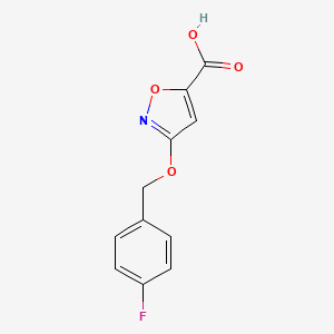 3-[(4-Fluorobenzyl)oxy]isoxazole-5-carboxylic acid