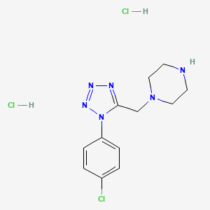 1-{[1-(4-chlorophenyl)-1H-tetrazol-5-yl]methyl}piperazine dihydrochloride