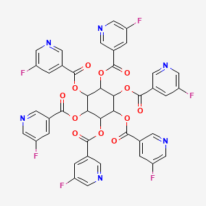 molecular formula C42H24F6N6O12 B14701726 meso-Isonitolhexa-5-fluoronicotinate CAS No. 23763-98-6