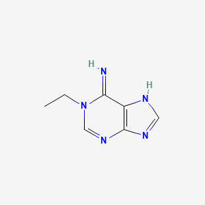 molecular formula C7H9N5 B14701747 1-Ethyladenine CAS No. 21802-48-2
