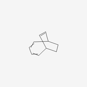 molecular formula C10H12 B14701753 Bicyclo[4.2.2]deca-2,4,7-triene CAS No. 25444-64-8