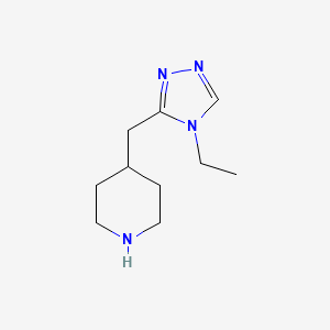 4-((4-ethyl-4H-1,2,4-triazol-3-yl)methyl)piperidine