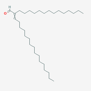 molecular formula C32H62O B14701779 2-Tetradecyloctadec-2-enal CAS No. 22117-88-0