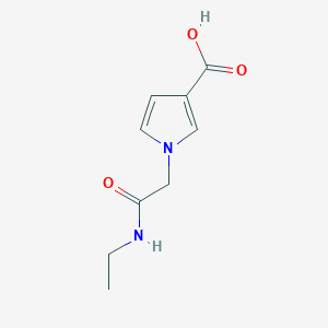 1-[(ethylcarbamoyl)methyl]-1H-pyrrole-3-carboxylic acid