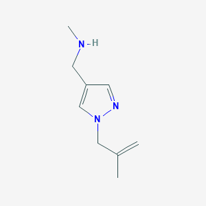 methyl({[1-(2-methylprop-2-en-1-yl)-1H-pyrazol-4-yl]methyl})amine
