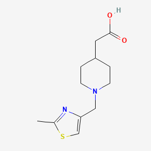 2-(1-((2-Methylthiazol-4-yl)methyl)piperidin-4-yl)acetic acid