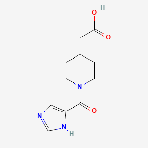 2-(1-(1H-imidazole-5-carbonyl)piperidin-4-yl)acetic acid