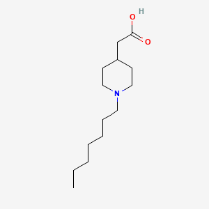 2-(1-Heptylpiperidin-4-yl)acetic acid