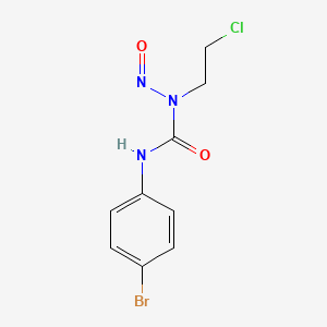molecular formula C9H9BrClN3O2 B14701895 N'-(4-Bromophenyl)-N-(2-chloroethyl)-N-nitrosourea CAS No. 15145-43-4