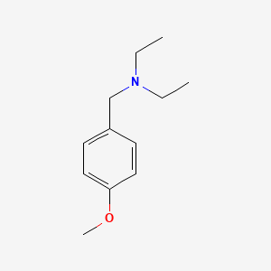 molecular formula C12H19NO B14701903 Benzenemethanamine, N,N-diethyl-2-methoxy- CAS No. 24932-54-5
